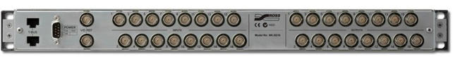 ROSS NK-3G16-RCP Self contained 16x16 3G/HD/SD Reclocking SDI Routing System with RCP-NK1 front panel