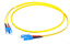 EFB Duplex Jumper SC-SC 9/125µ, OS2, LSZH, yellow, Flat Twin 3x5mm, 1m