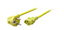 EFB Power Cord Schuko 90°-IEC C13, 1.8m, yellow