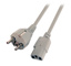 EFB Power Cable Schuko 180°-C13 18 0°, grey, 5 m, 3 x 1.00 mm²