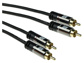 AK6218 ACT 0.5 meter High Quality audio connection cable 2x RCA male - 2x RCA male