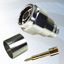 GIGATRONIX N Type Crimp Plug, Nickel Plated, Hex Coupling Nut, LBC600